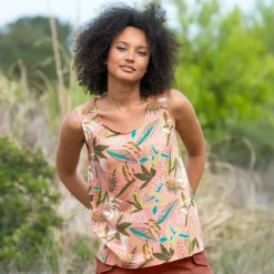 Débardeur imprimé tropical