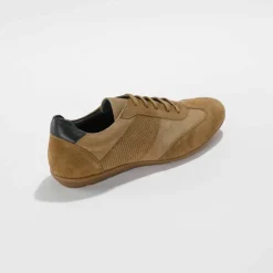 Derbies cuir à lacets détails perforés