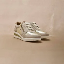 Derbies à lacets largeur confort, petit compensé
