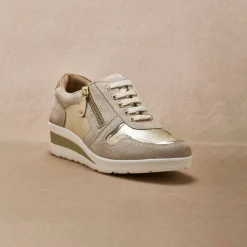 Derbies à lacets largeur confort, petit compensé