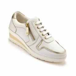 Derbies à lacets largeur confort, petit compensé
