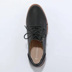 Derbies légères à lacets, semelle compensée crantée