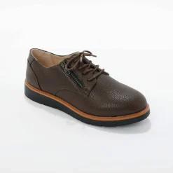 Derbies légères à lacets, semelle compensée crantée