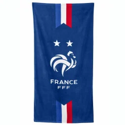 Drap de bain enfant FFF®, éponge et velours coton - 320g/m2