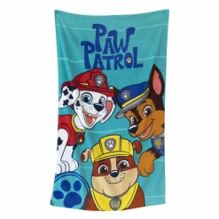 Drap de bain enfant Pat'Patrouille éponge et velours coton - 320g/m2