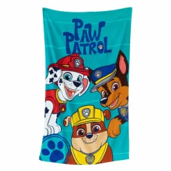 Drap de bain enfant Pat'Patrouille éponge et velours coton - 320g/m2