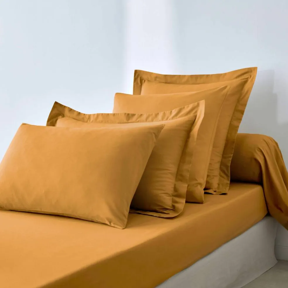 Drap-housse uni coton bonnet 32 cm