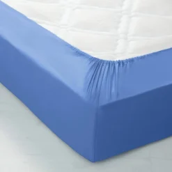 Drap-housse uni coton bonnet 32 cm