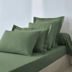 Drap-housse uni coton bonnet 32 cm