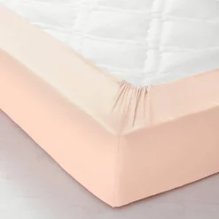 Drap-housse uni coton bonnet 32 cm