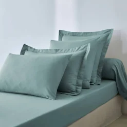 Drap-housse uni coton bonnet 32 cm