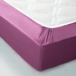 Drap-housse uni coton bonnet 32 cm