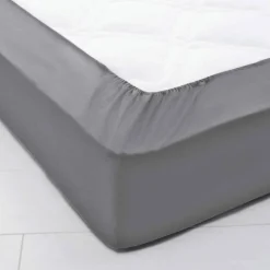Drap-housse uni coton grands bonnets 40 cm