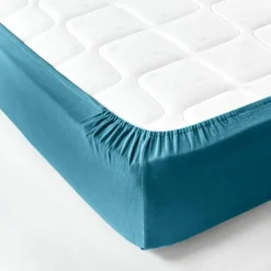Drap-housse uni flanelle 130g/m² - bonnet 32 cm