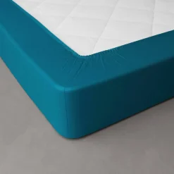 Drap-housse uni percale 72 fils/cm² - bonnet 40 cm