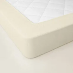 Drap-housse uni percale 72 fils/cm² - bonnet 40 cm