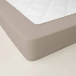 Drap-housse uni percale 72 fils/cm² - bonnet 40 cm