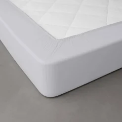 Drap-housse uni percale 72 fils/cm² - bonnet 40 cm