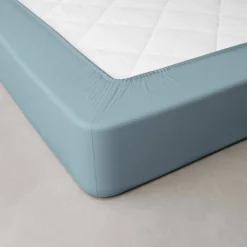 Drap-housse uni percale 72 fils/cm² - bonnet 40 cm