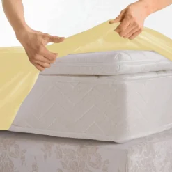 Drap-housse uni percale 72 fils/cm² - bonnet 40 cm