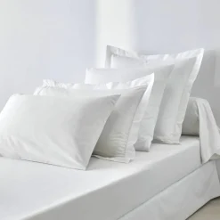 Drap-housse uni polyester-coton 57 fils/cm² - bonnet 32 cm