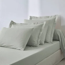 Drap-housse uni polyester-coton 57 fils/cm² - bonnet 32 cm
