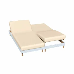 Drap-housse uni sommier articulé jersey 130g/m² - bonnet 27 cm