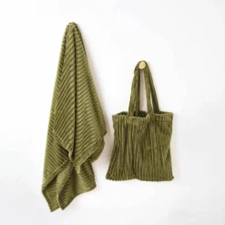 Ensemble plaid et sac en polaire