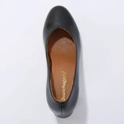 Escarpins bout arrondi cuir lisse
