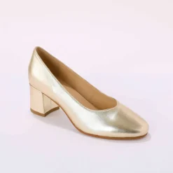 Escarpins bout arrondi cuir lisse