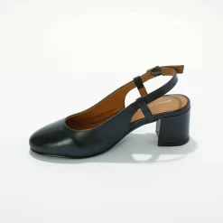 Escarpins slingback en cuir certifié LWG