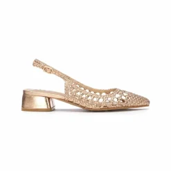Escarpins slingback tressés