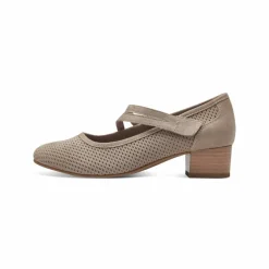 Escarpin texturé à petit talon
