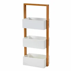 Etagère bambou 3 bacs de rangement