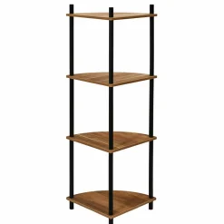 Etagère d'angle 4 niveaux en bois
