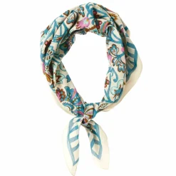 Foulard en voile de coton, imprimé fleurs