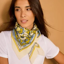 Foulard imprimé floral indien