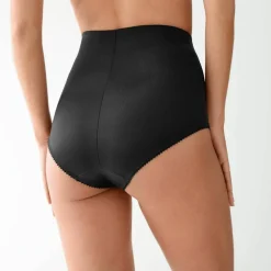 Gaine affinante maille satinée et tulle jacquard - maintien intense
