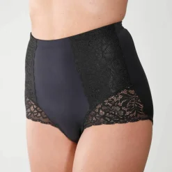 Gaine affinante plastron dentelle - maintien