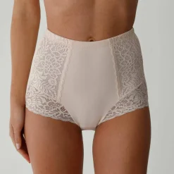 Gaine affinante plastron dentelle - maintien