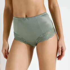 Gainette maille satinée et dentelle Avila - lot de 2
