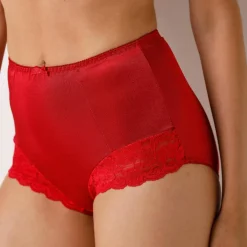 Gainette maille satinée et dentelle Avila - lot de 2