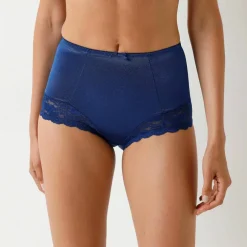 Gainette maille satinée et dentelle Avila - lot de 2