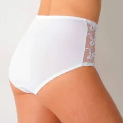 Gainette ventre plat microfibre tulle brodé Sienne - lot de 2