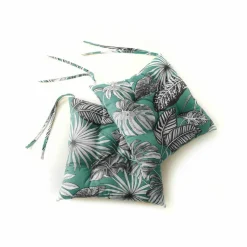 Galette de chaise imprimé tropical - lot de 2