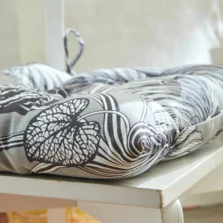 Galette de chaise imprimé tropical - lot de 2