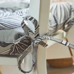 Galette de chaise imprimé tropical - lot de 2