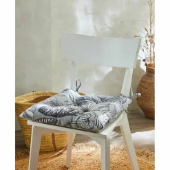Galette de chaise imprimé tropical - lot de 2