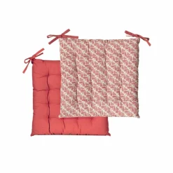 Galette de chaise réversible - lot de 2