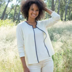 Gilet bicolore sans boutons